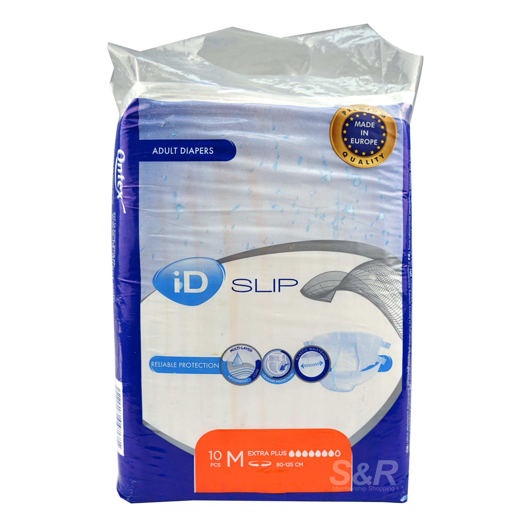 ID Slip Medium-sized Adult Diapers 10pcs